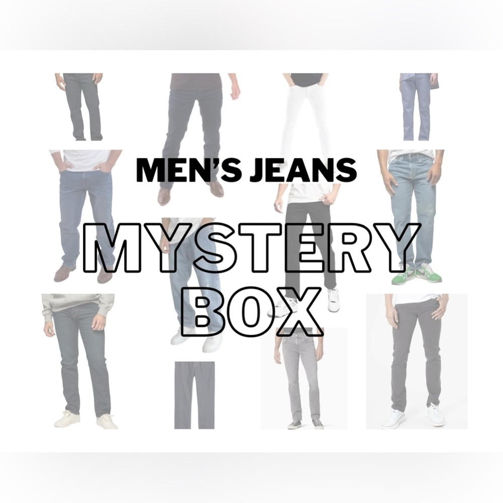 Men's Jeans Mystery Box Resellers Lot of 5 items